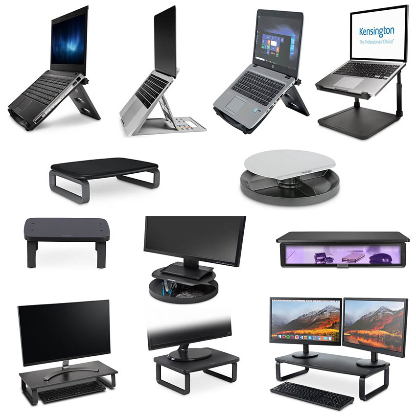 Kensington Laptop Risers + Monitor Stands 